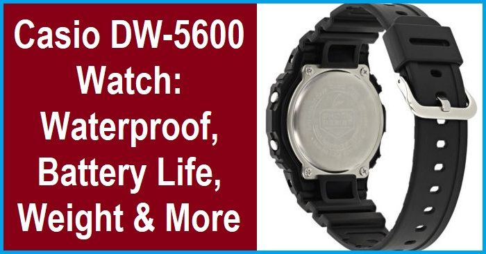 Casio DW-5600 Watch: Durable Waterproof Design, Long-lasting Battery Life, Lightweight Build, and More