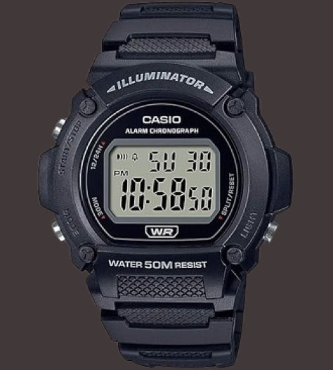 casio w-219h digital watch